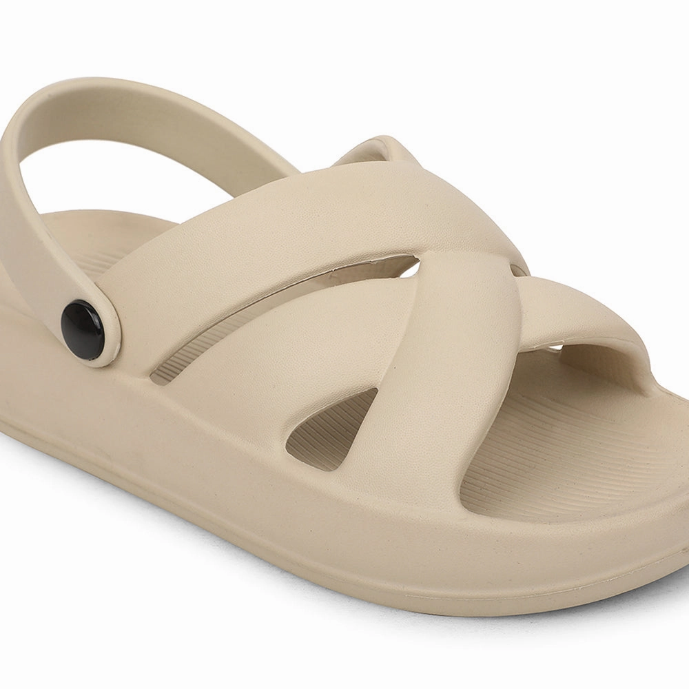 A-HA Beige Casual Slingback Clogs For Women FDL-1 By Liberty