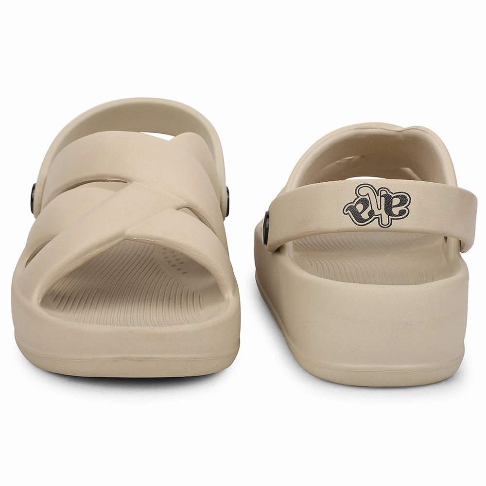 A-HA Beige Casual Slingback Clogs For Women FDL-1 By Liberty