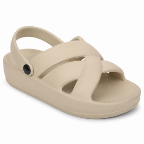 A-HA Beige Casual Slingback Clogs For Women FDL-1 By Liberty