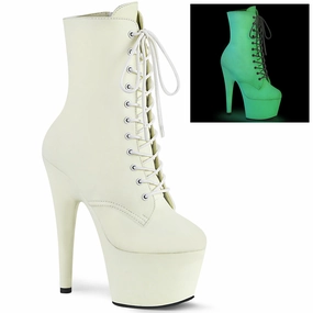 ADORE-1020GD  White Glow Faux Leather/White Glow Faux Leather