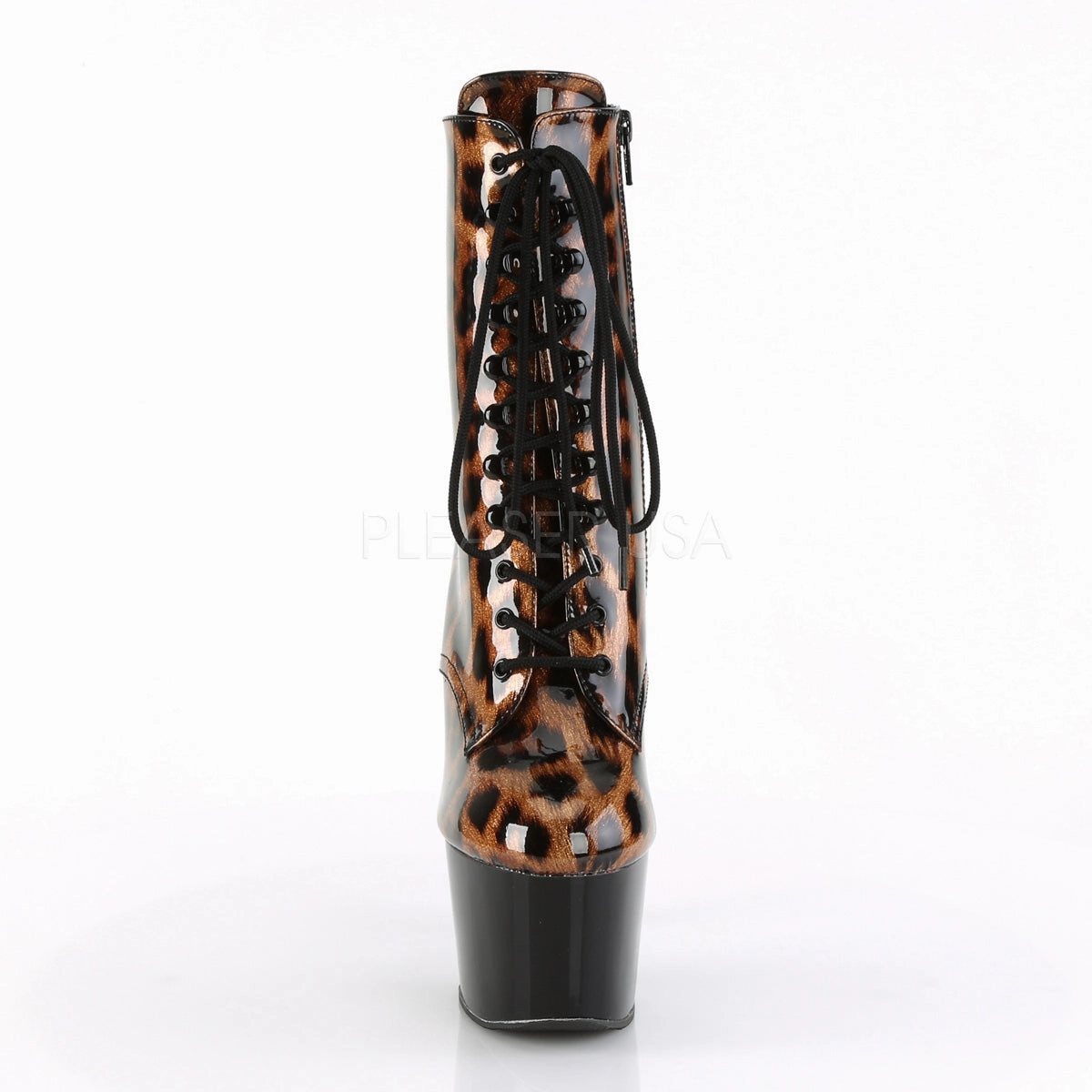 ADORE-1020LP  Brown-Black Leopard Patent/Black