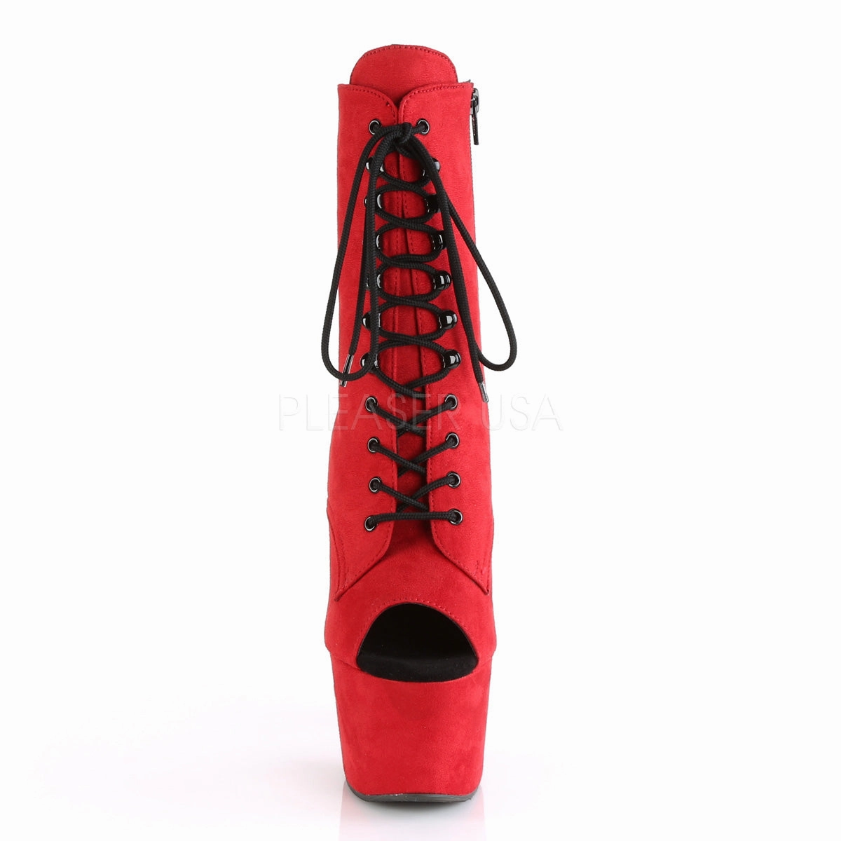 ADORE-1021FS  Red Faux Suede/Red Faux Suede