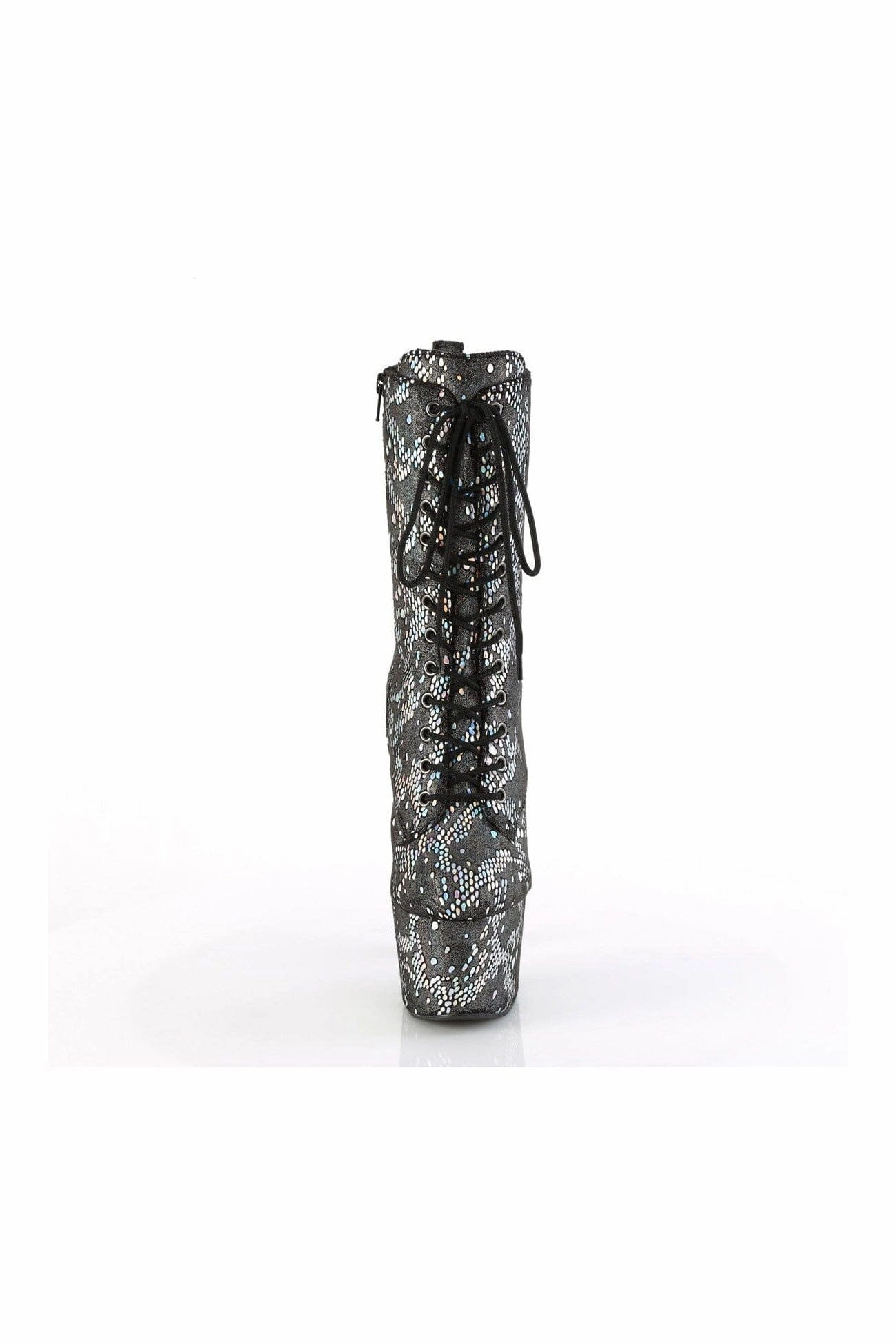 ADORE-1040SPF Silver Fabric Ankle Boot