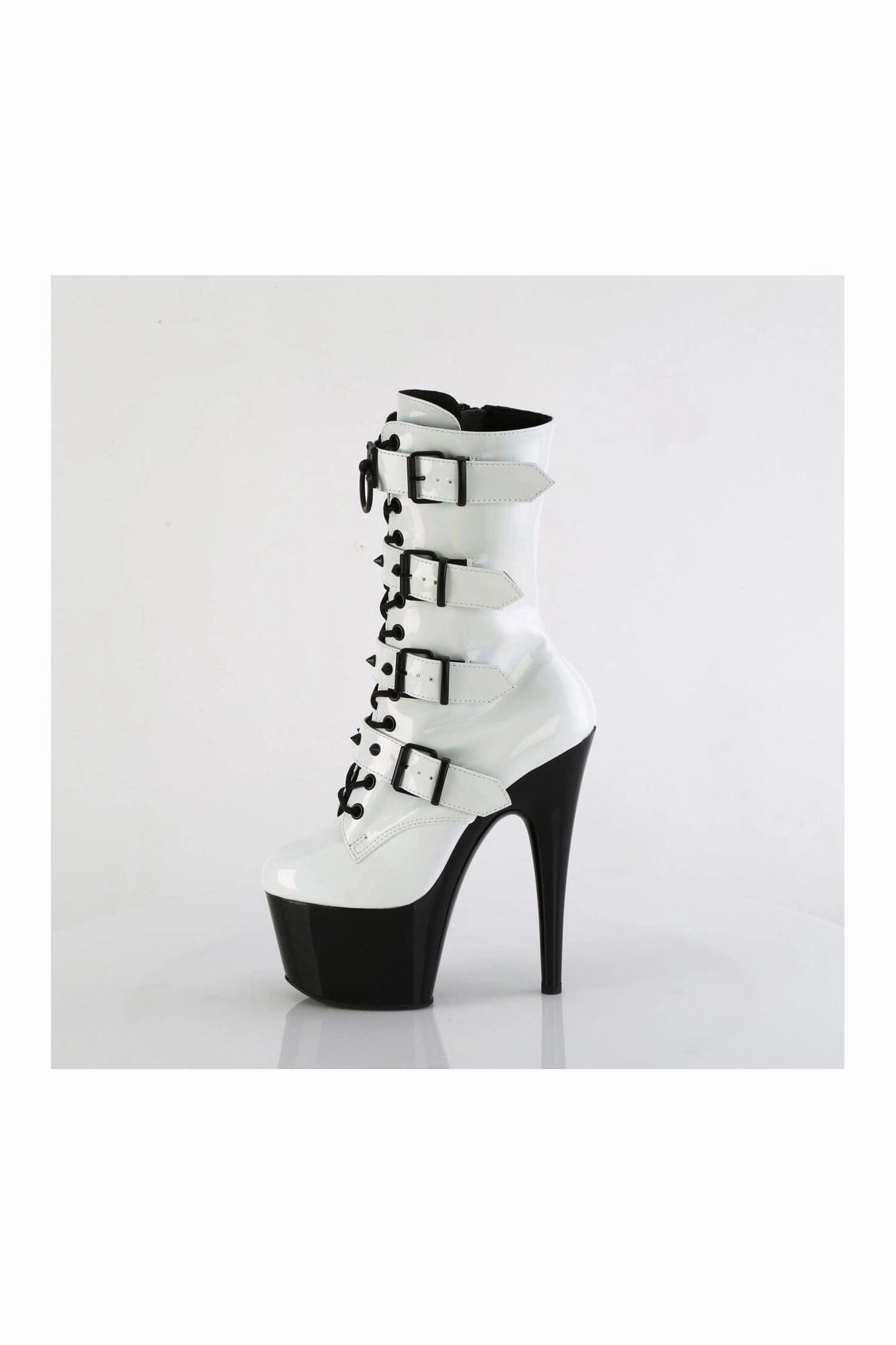 ADORE-1046TT White Patent Ankle Boot