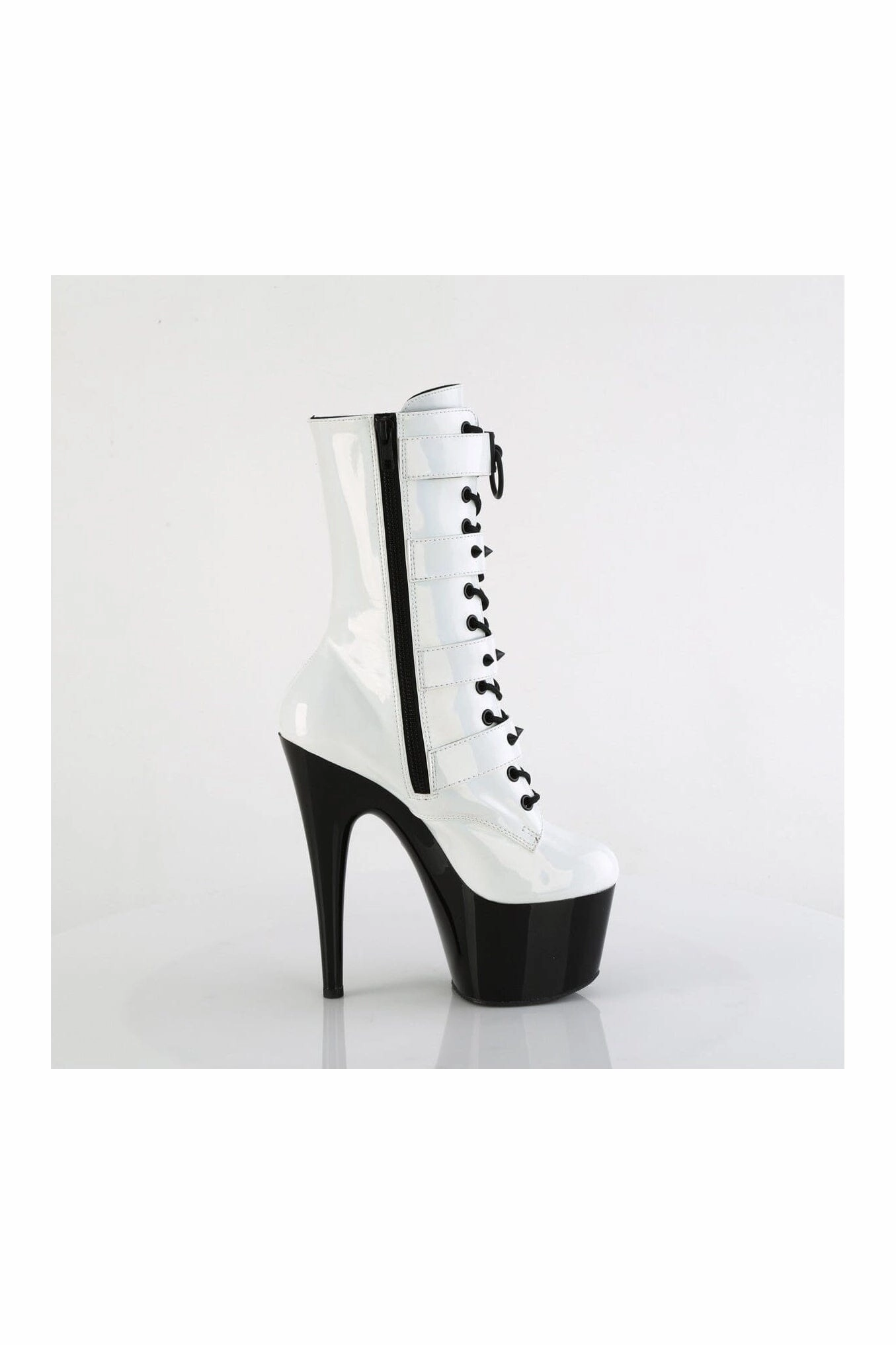ADORE-1046TT White Patent Ankle Boot