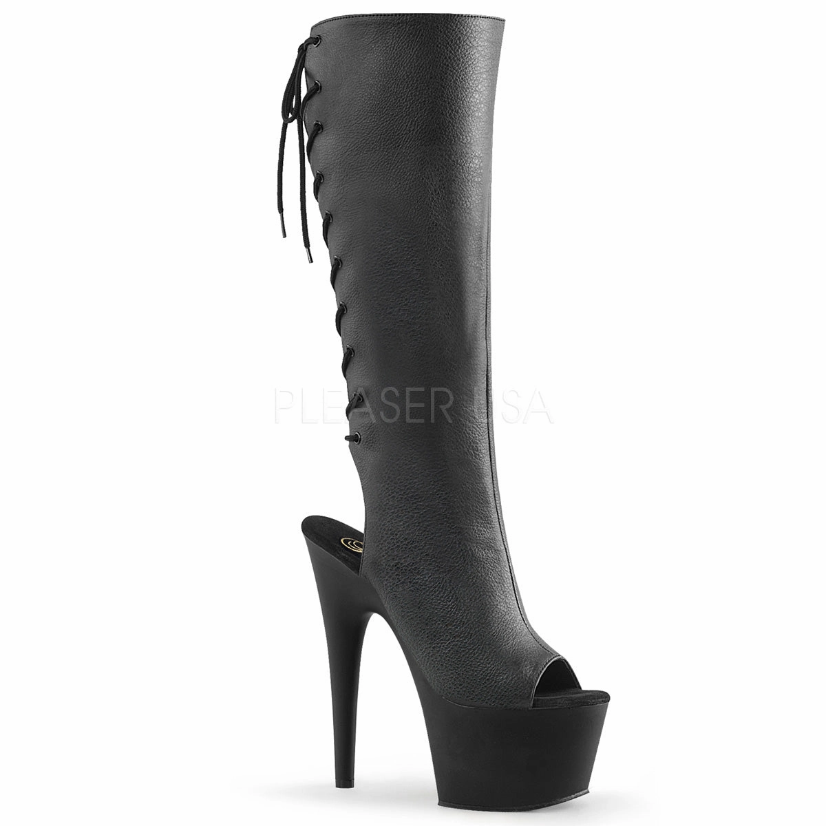 ADORE-2018  Black Faux Leather/Black Matte