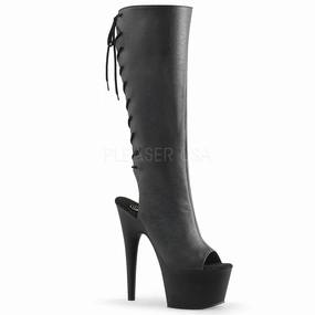 ADORE-2018  Black Faux Leather/Black Matte