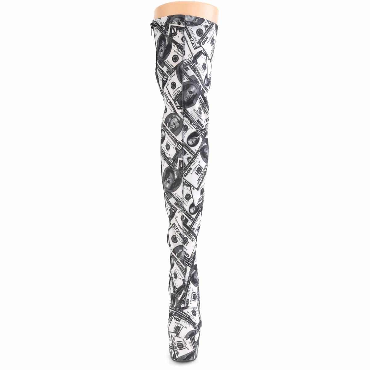 ADORE-3000DP  White-Black Stretch Fabric/White-Black Fabric