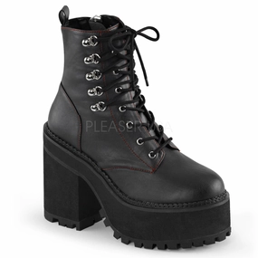 ASSAULT-100  Black Vegan Leather