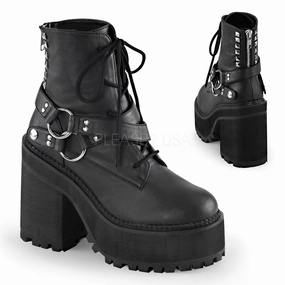 ASSAULT-101  Black Vegan Leather