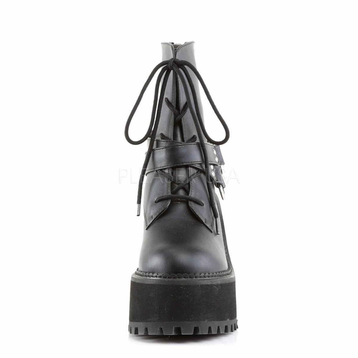 ASSAULT-101  Black Vegan Leather