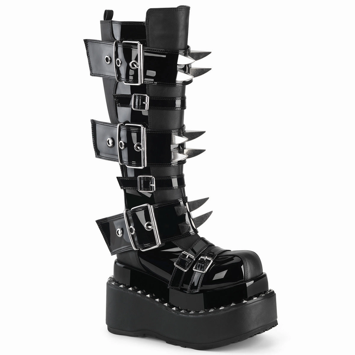 BEAR-215  Black Vegan Leather-Patent