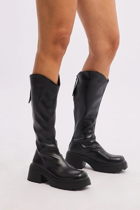 Black Knee High Boots