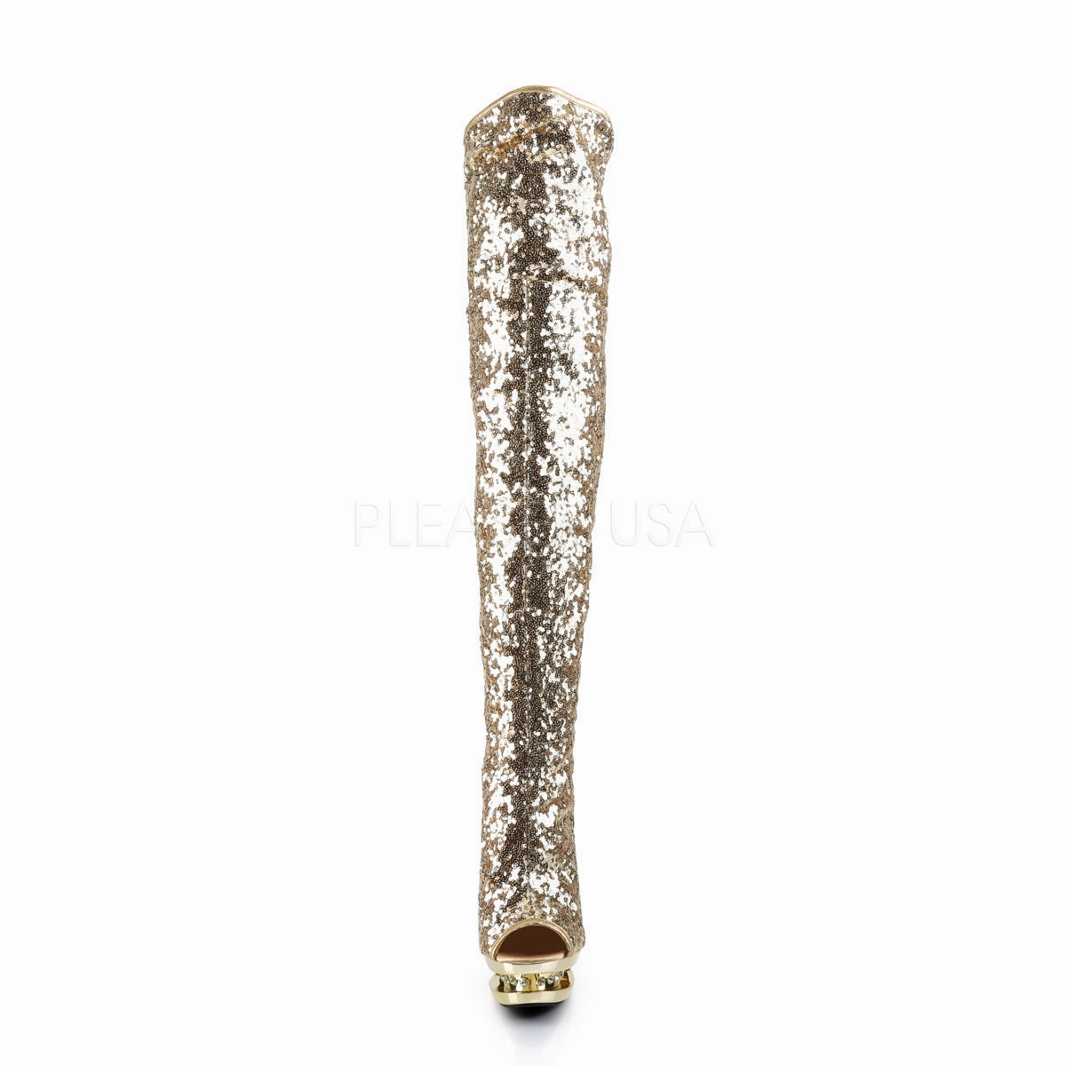 BLONDIE-R-3011  Gold Sequins/Gold Chrome