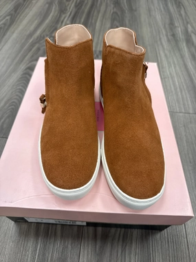 Boots Ankle Flats By Kate Spade In Brown, Size: 6