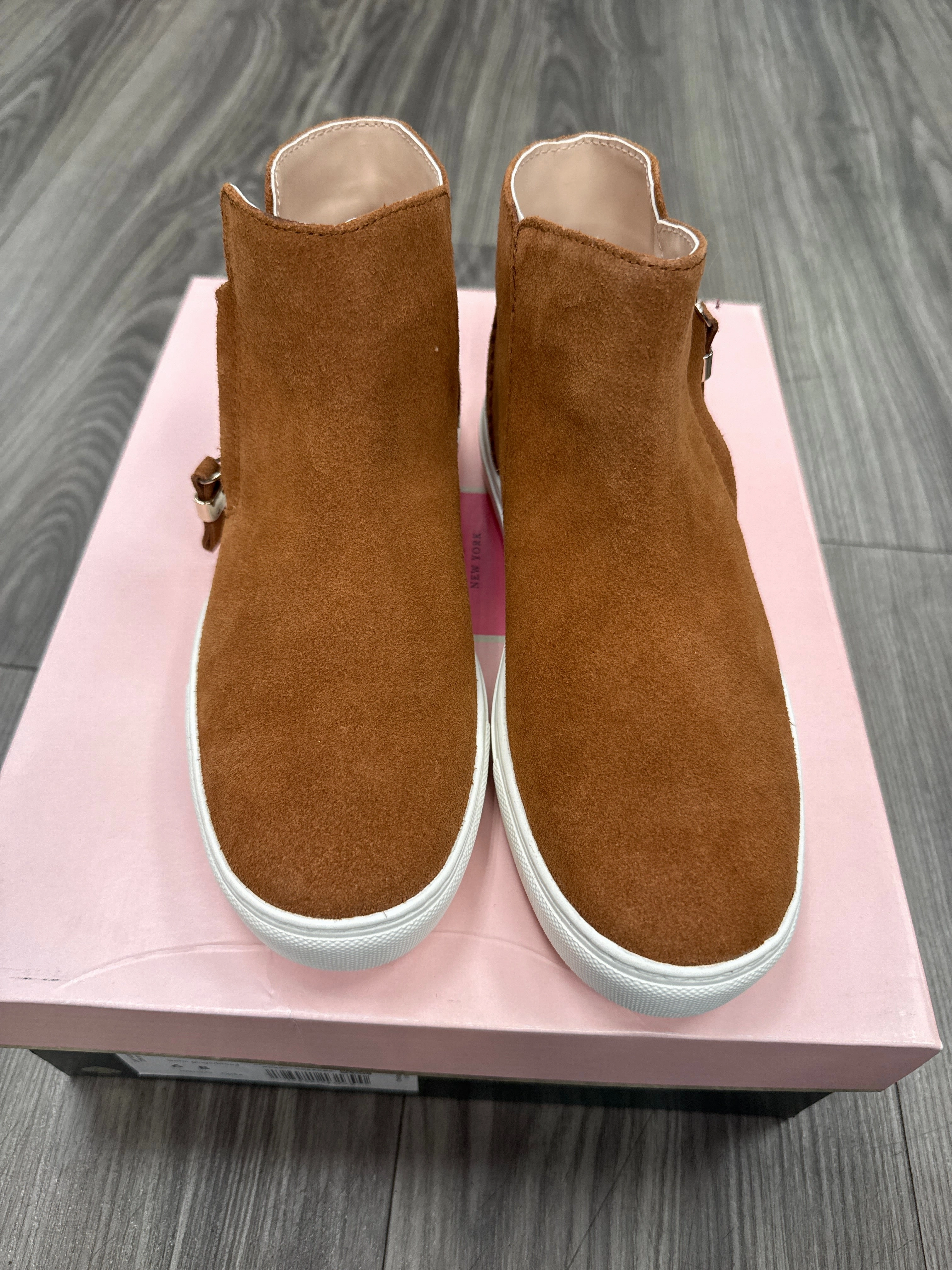 Boots Ankle Flats By Kate Spade In Brown, Size: 6