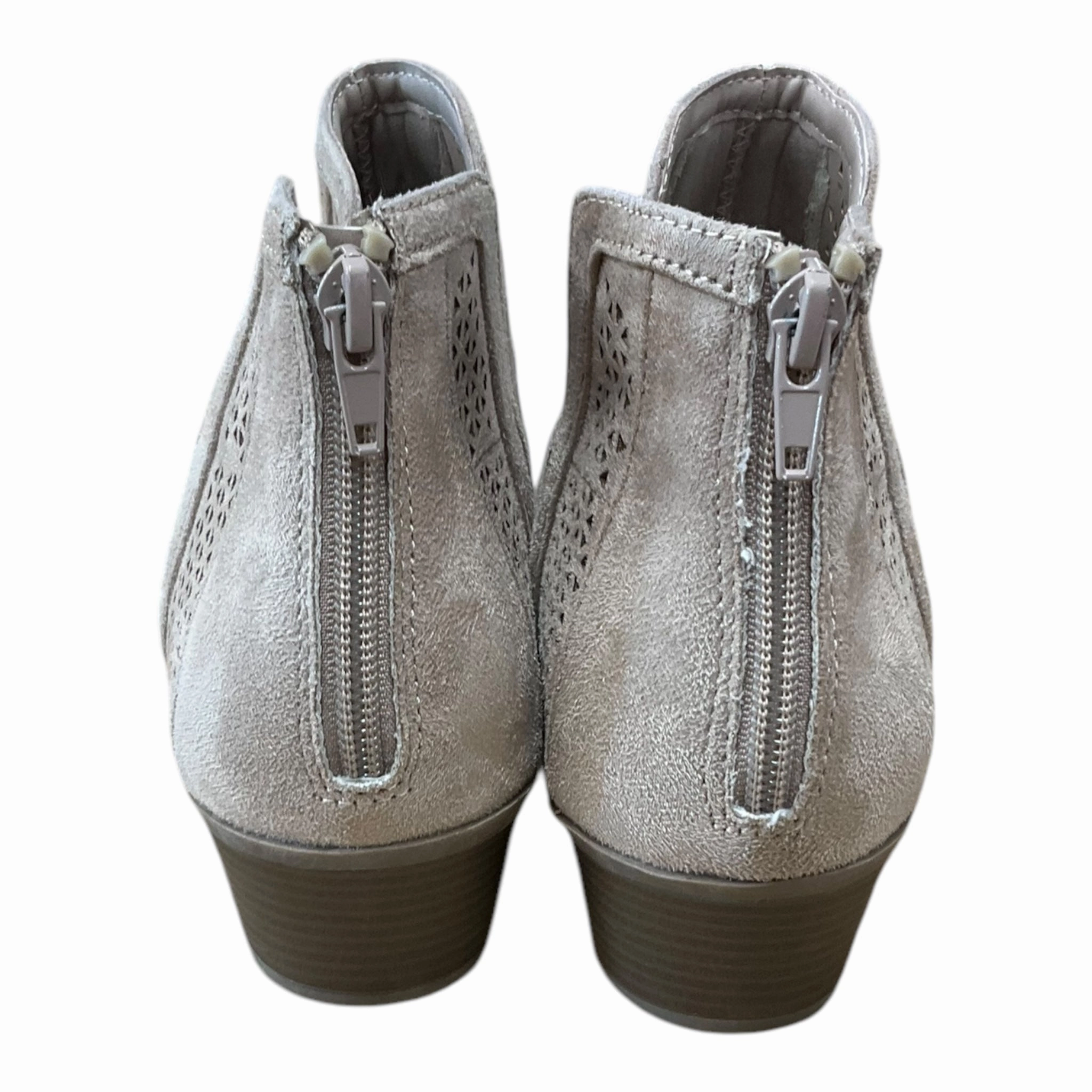 Boots Ankle Heels By Ana In Tan, Size: 9
