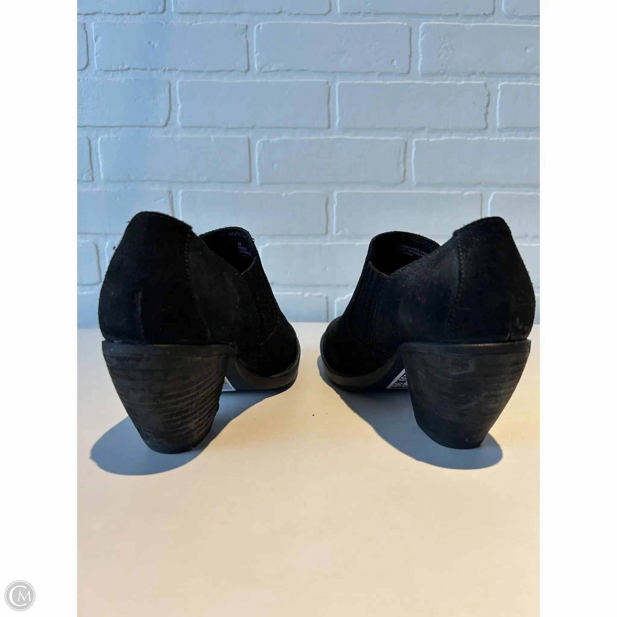 Boots Ankle Heels By Born In Black, Size: 6