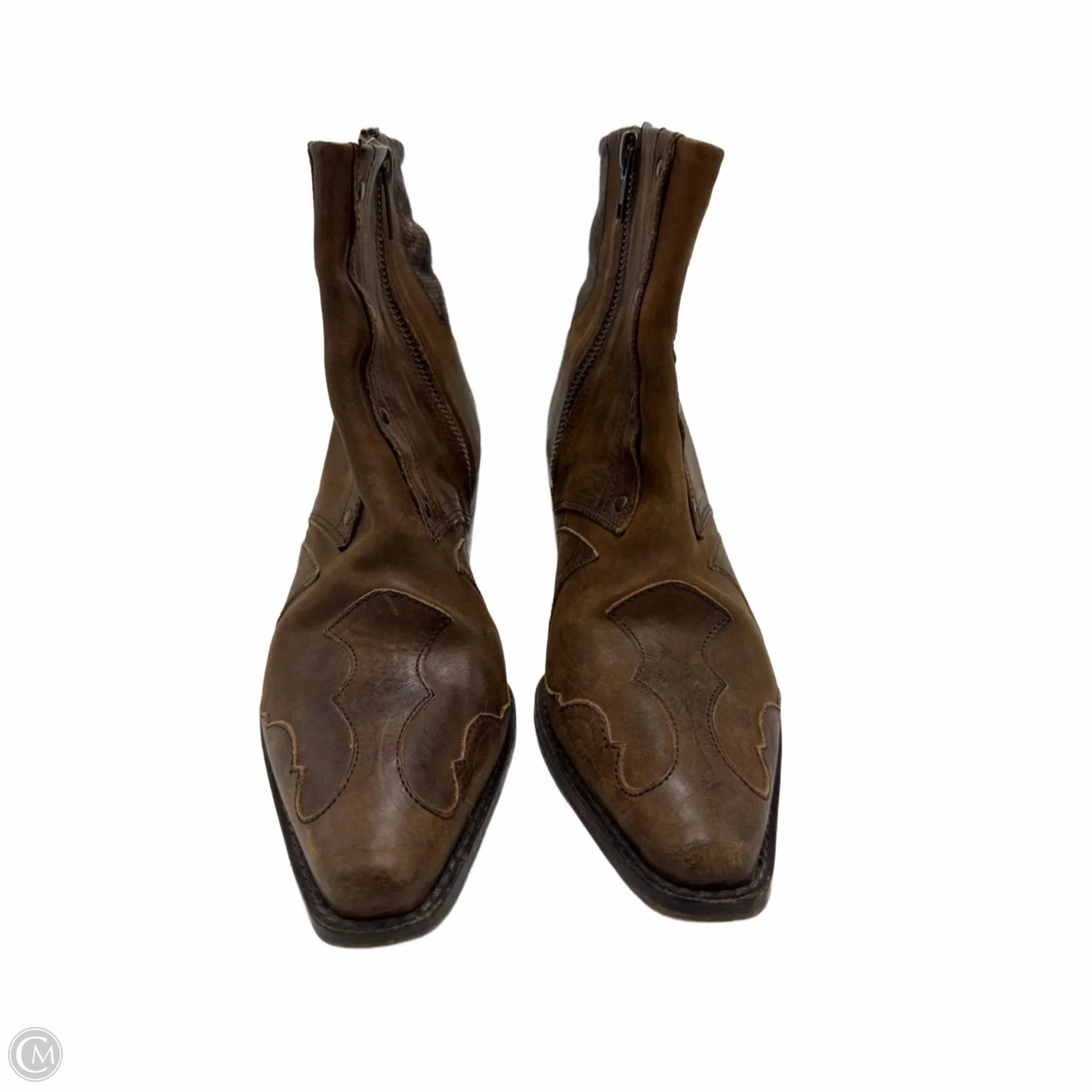 Boots Ankle Heels By Free People In Brown, Size: 6