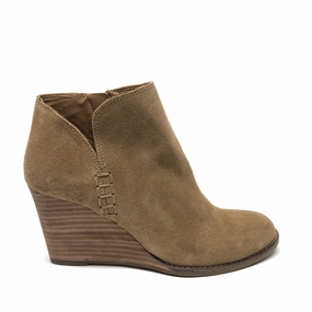 Boots Ankle Heels By Lucky Brand In Brown, Size: 8