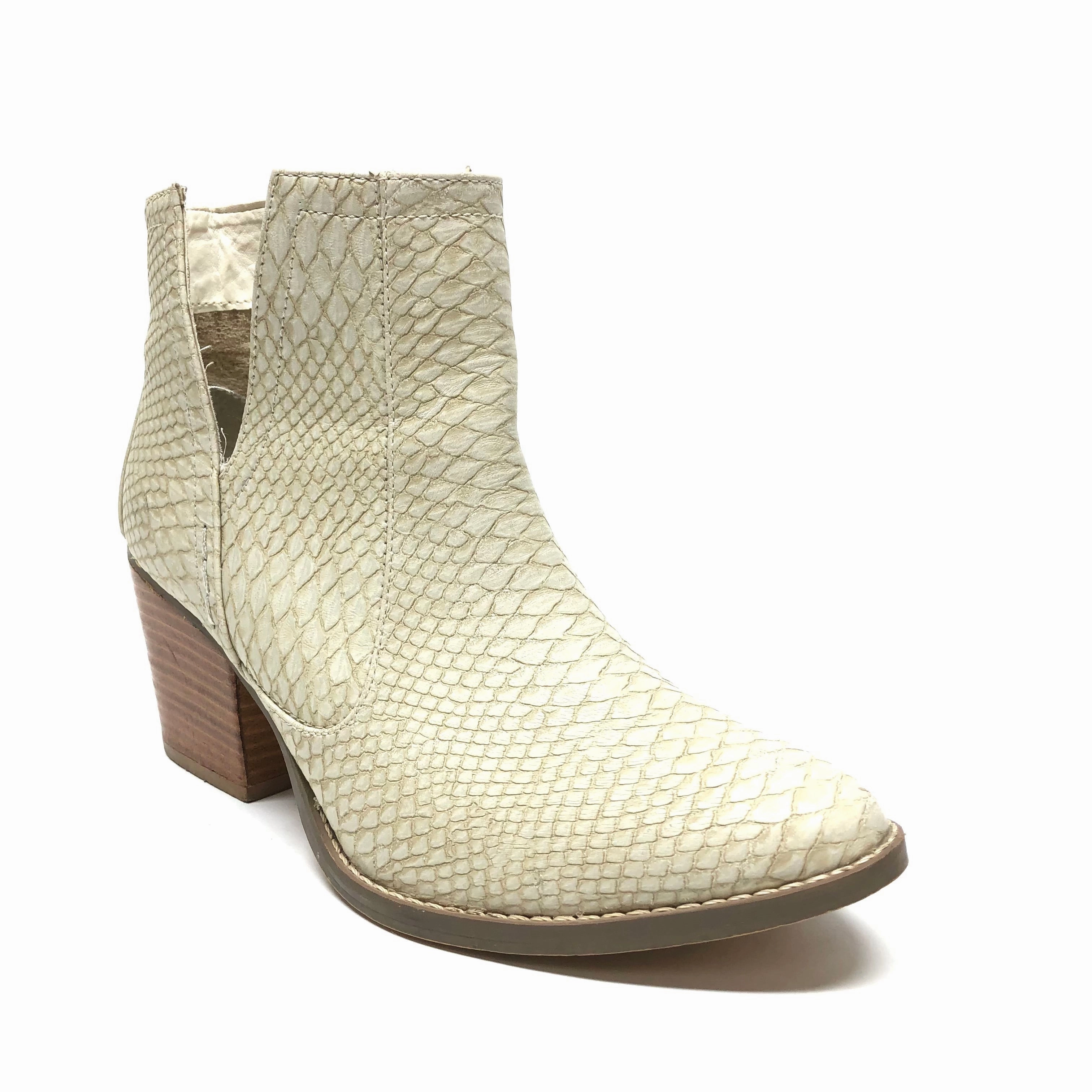 Boots Ankle Heels By Not Rated In Beige, Size: 7