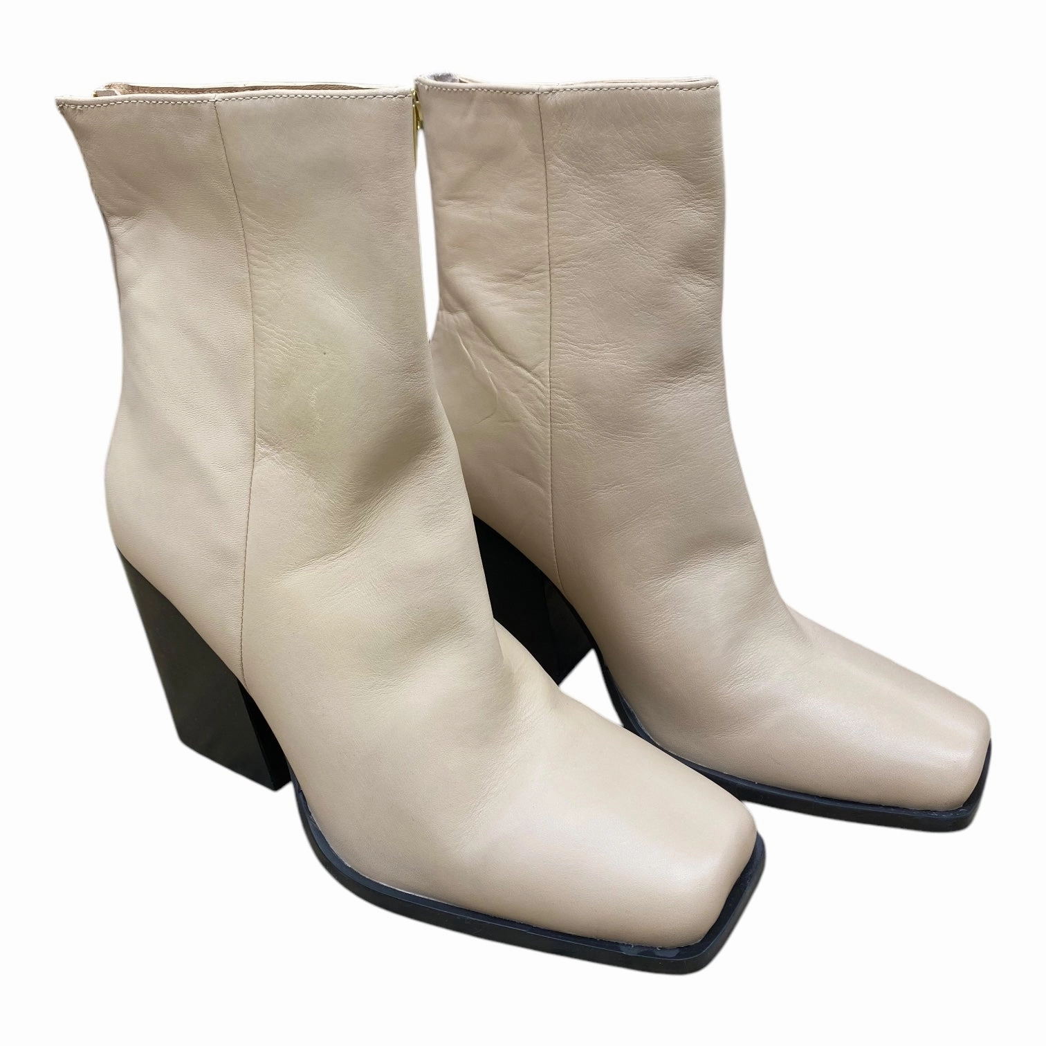 Boots Ankle Heels By Seychelles In Beige, Size: 10