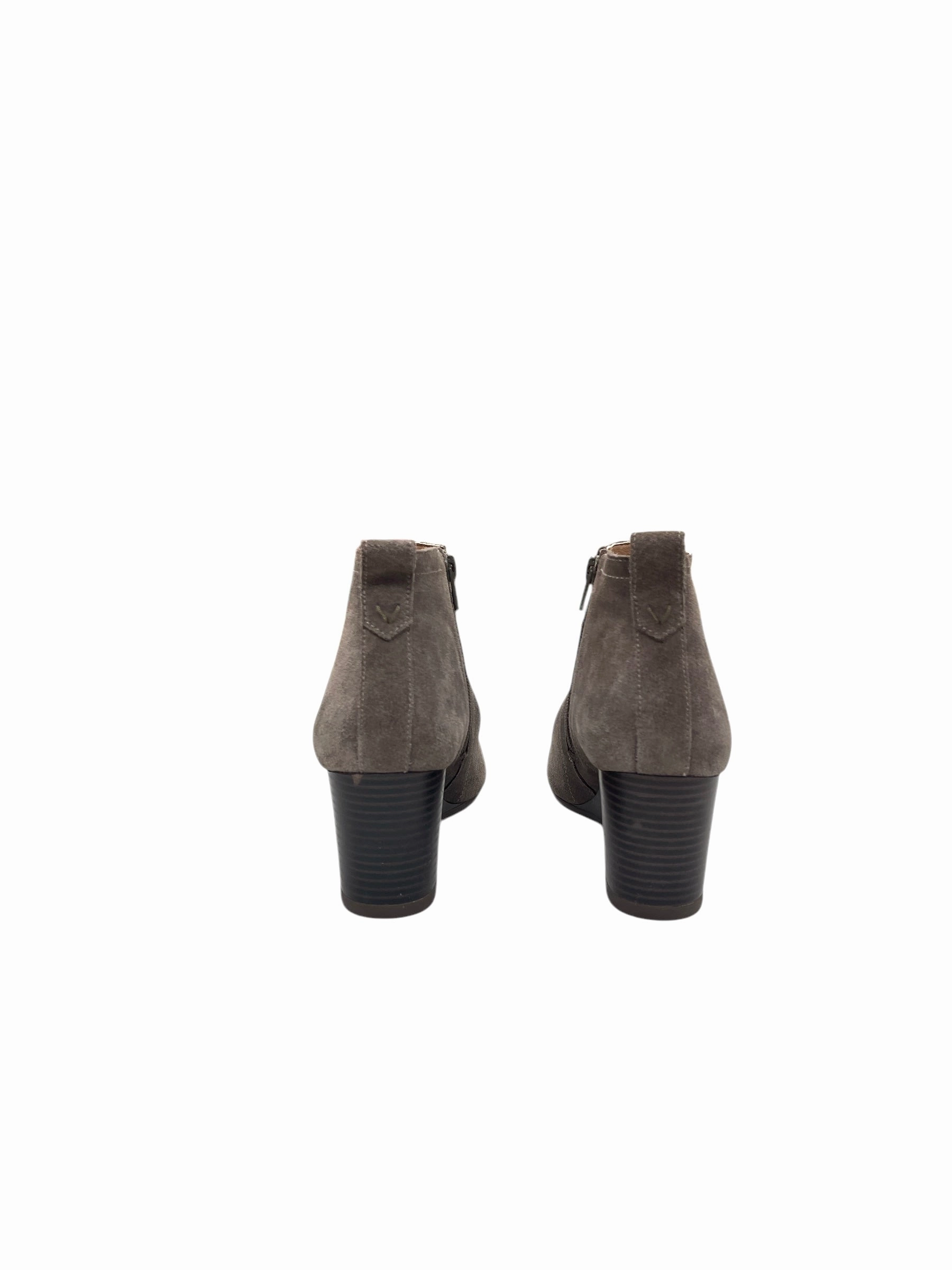 Boots Ankle Heels By Vionic In Grey, Size: 8.5
