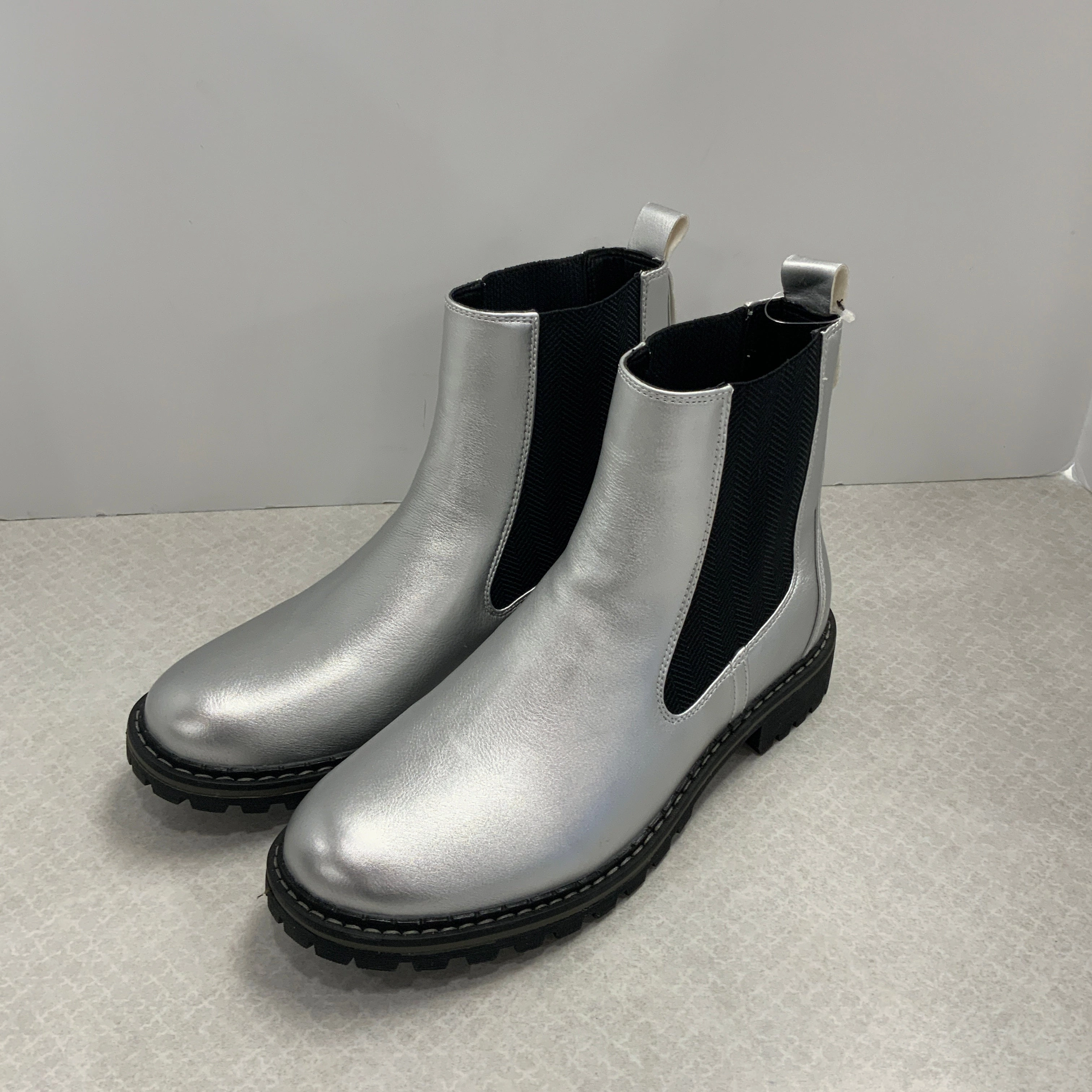 Boots Combat By Corkys In Silver, Size: 9