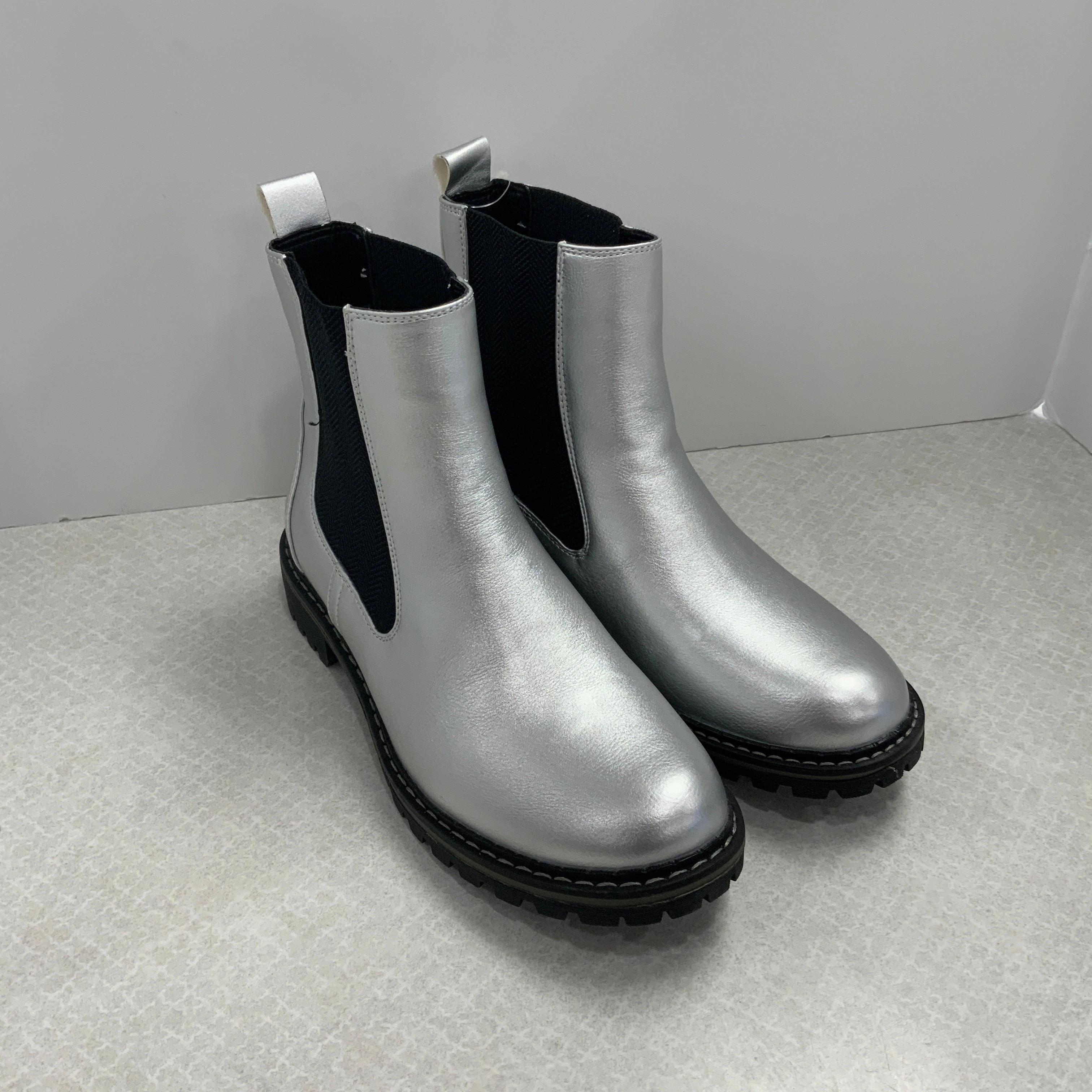 Boots Combat By Corkys In Silver, Size: 9