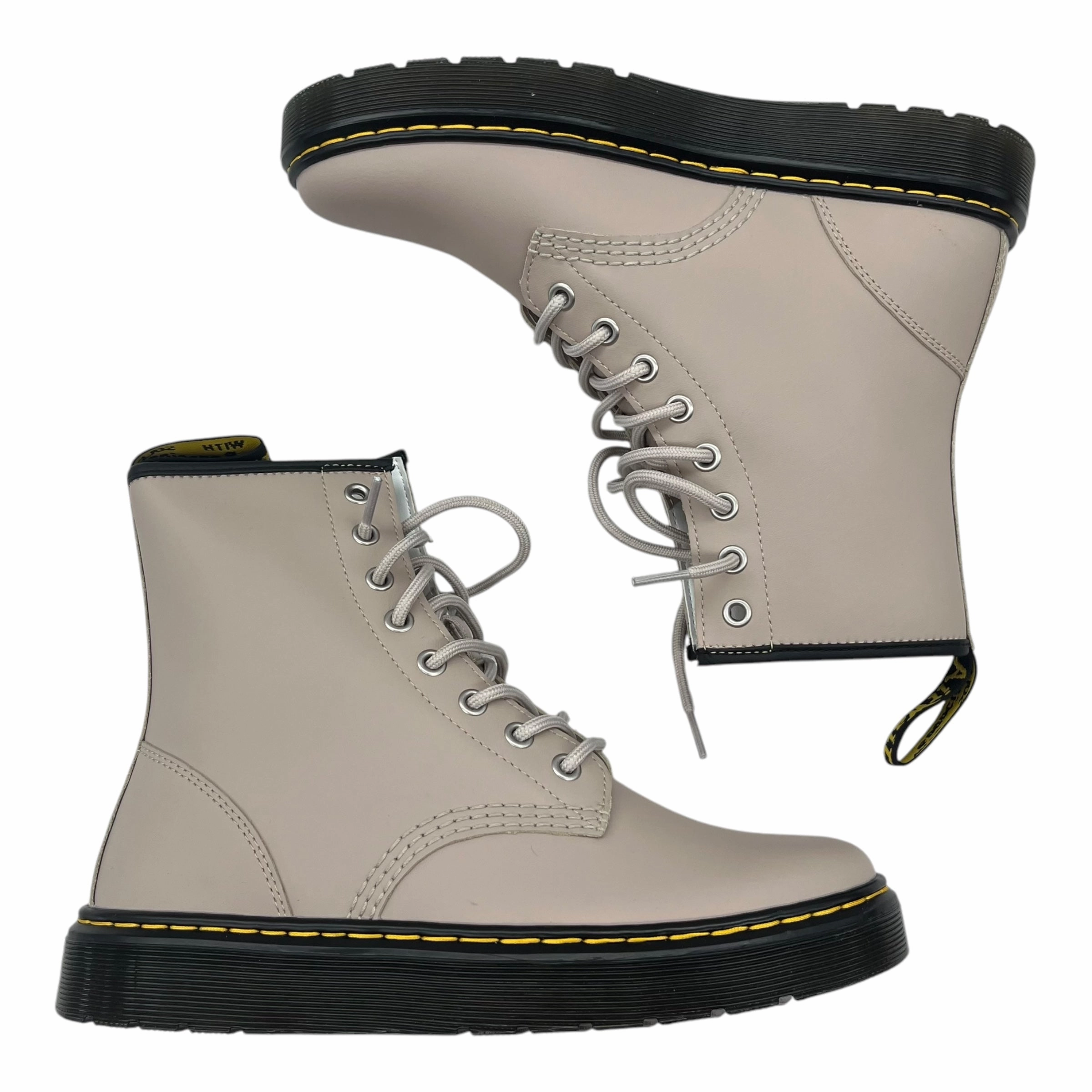 Boots Combat By Dr Martens In Tan, Size:8
