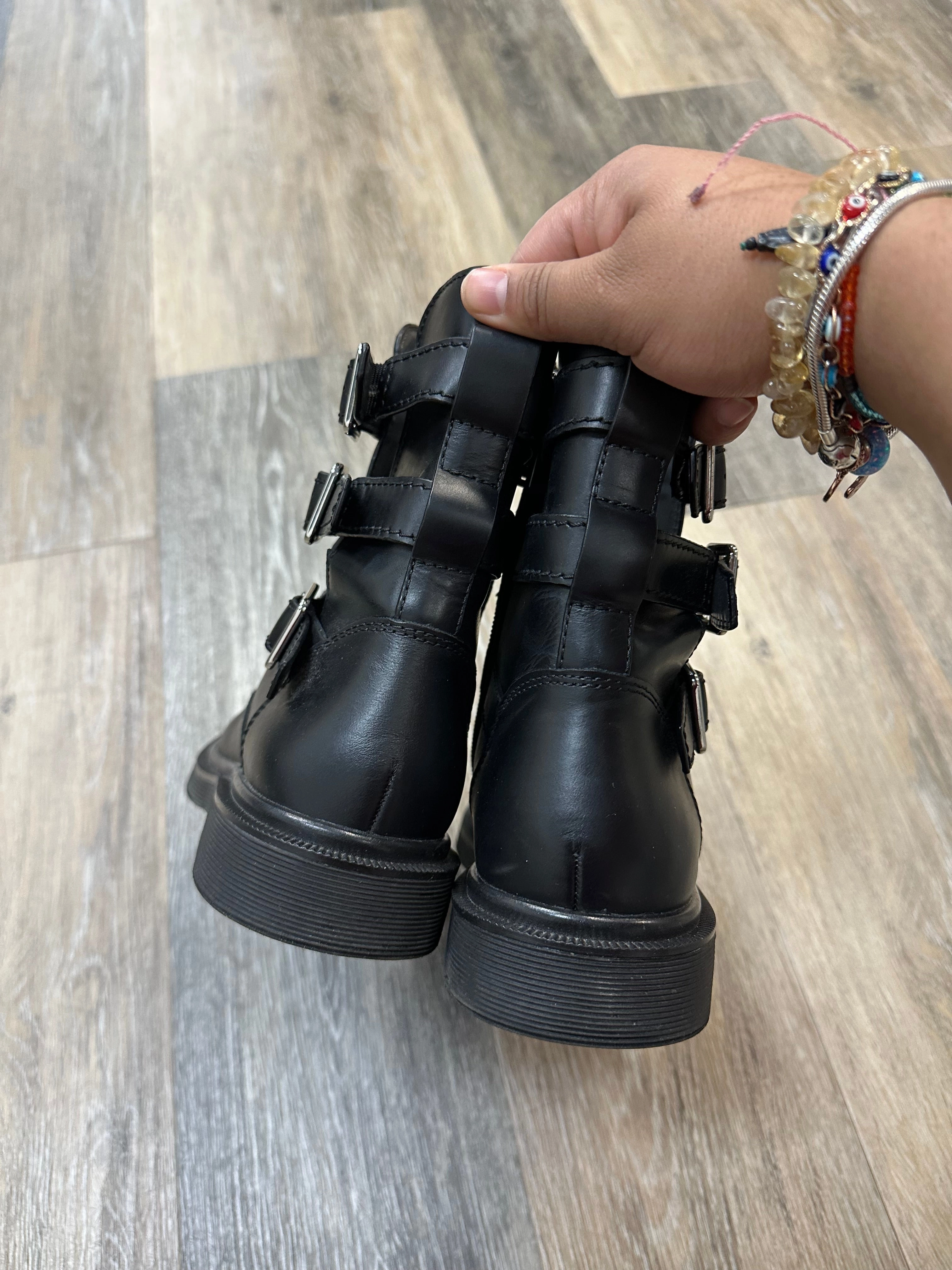Boots Combat By Franco Sarto In Black, Size: 8