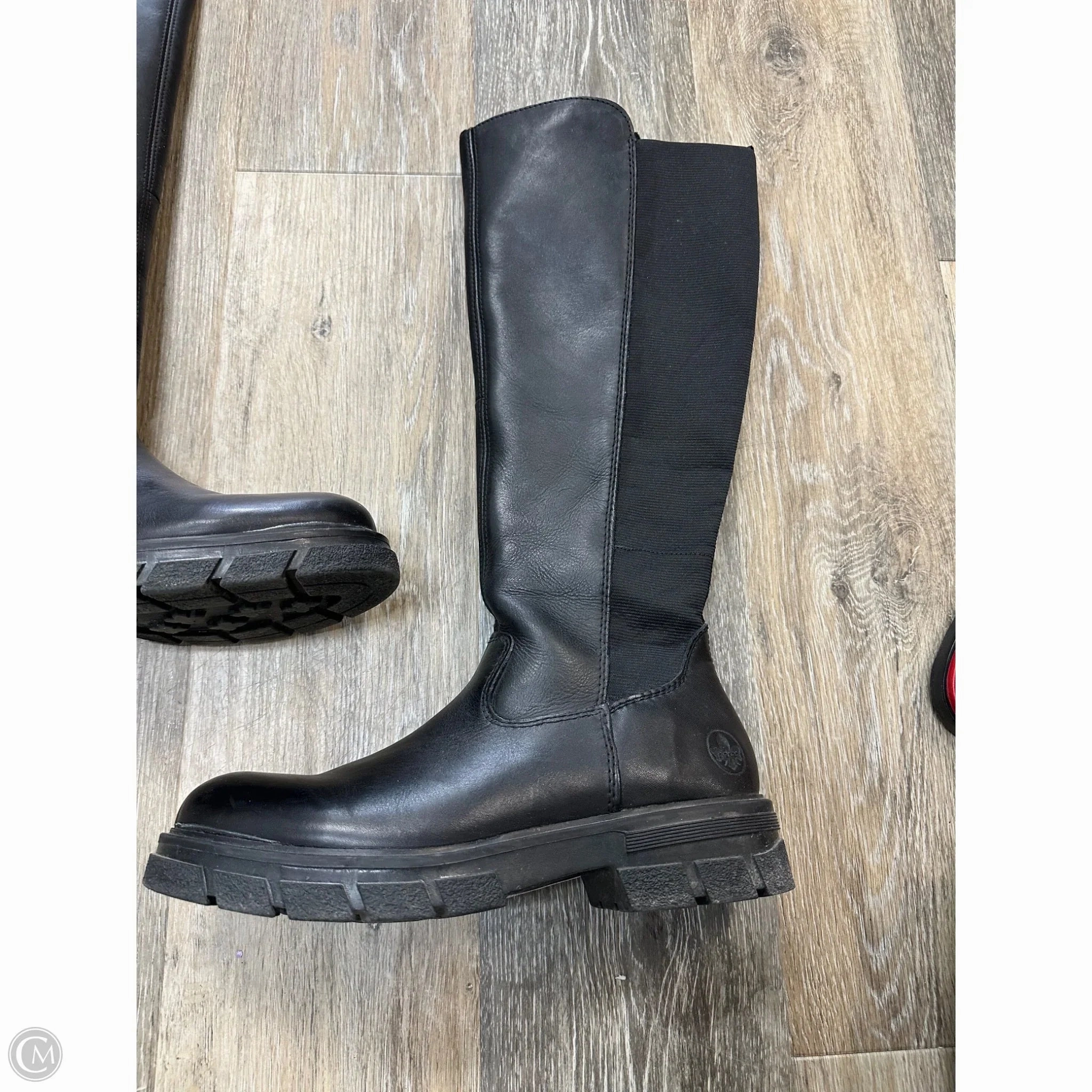 Boots Knee Flats By Riekers In Black, Size: 9