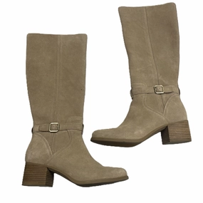 Boots Knee Heels By Koolaburra By Ugg In Tan, Size: 9.5