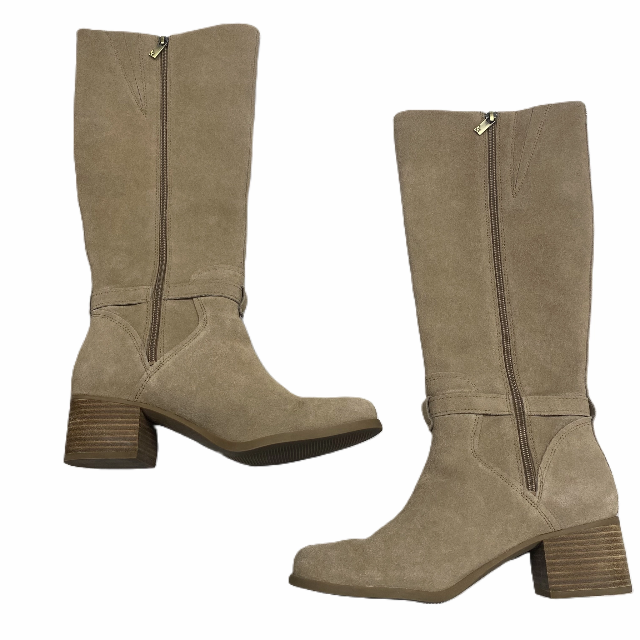 Boots Knee Heels By Koolaburra By Ugg In Tan, Size: 9.5