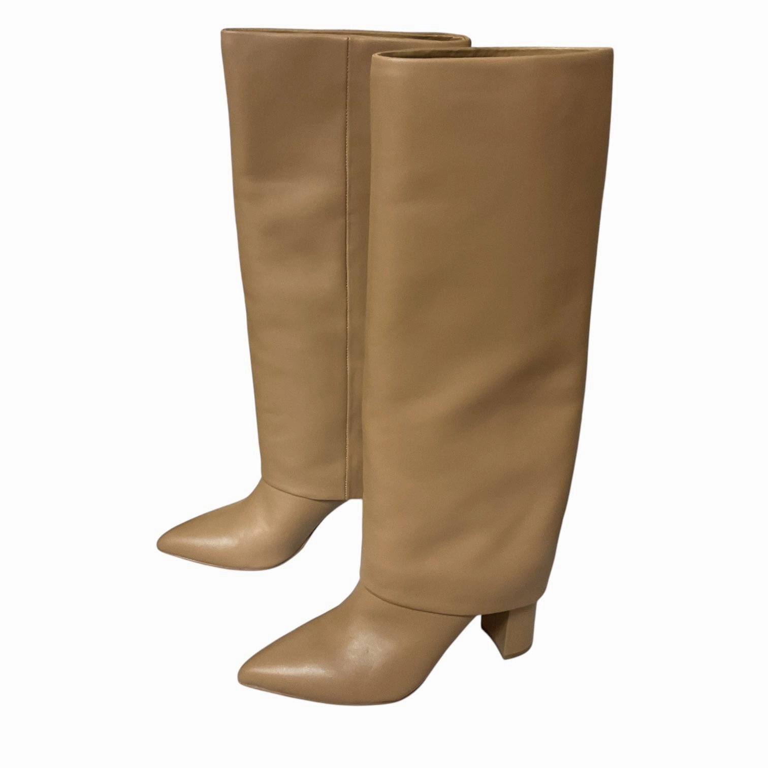 Boots Knee Heels By Marc Fisher In Tan, Size:8.5