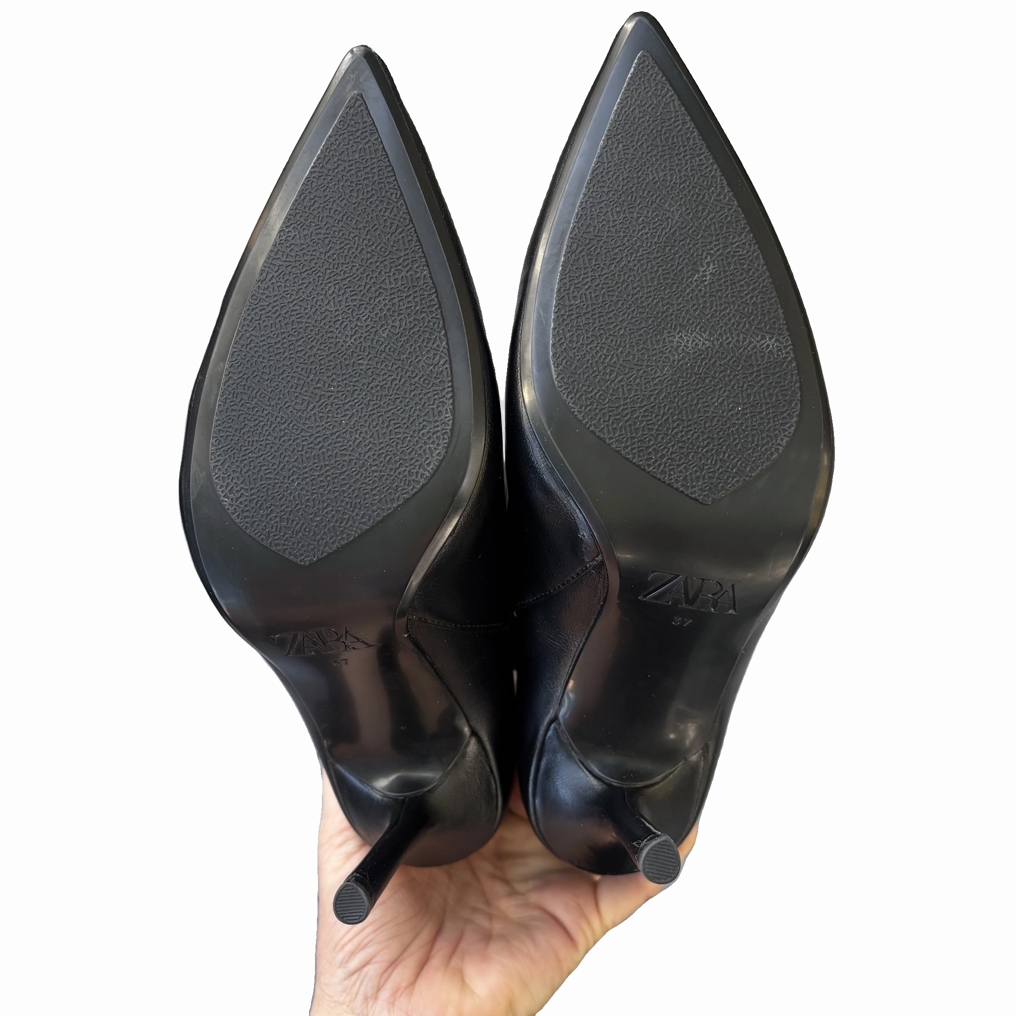 Boots Knee Heels By Zara In Black, Size: 6.5