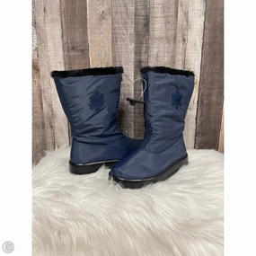 Boots Mid-calf Flats By Comfortview In Navy, Size: 9