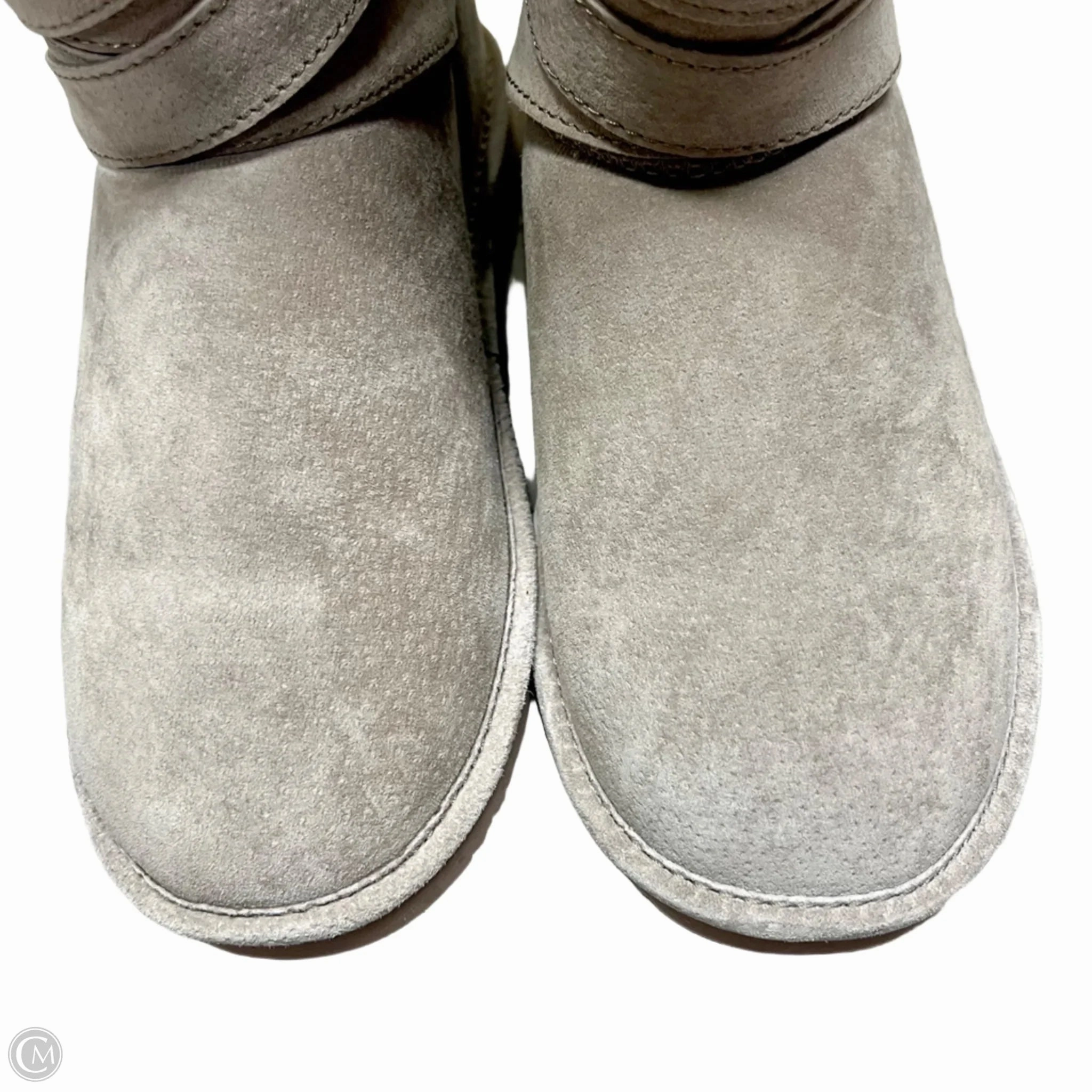 Boots Mid-calf Flats By Lamo In Taupe, Size: 8