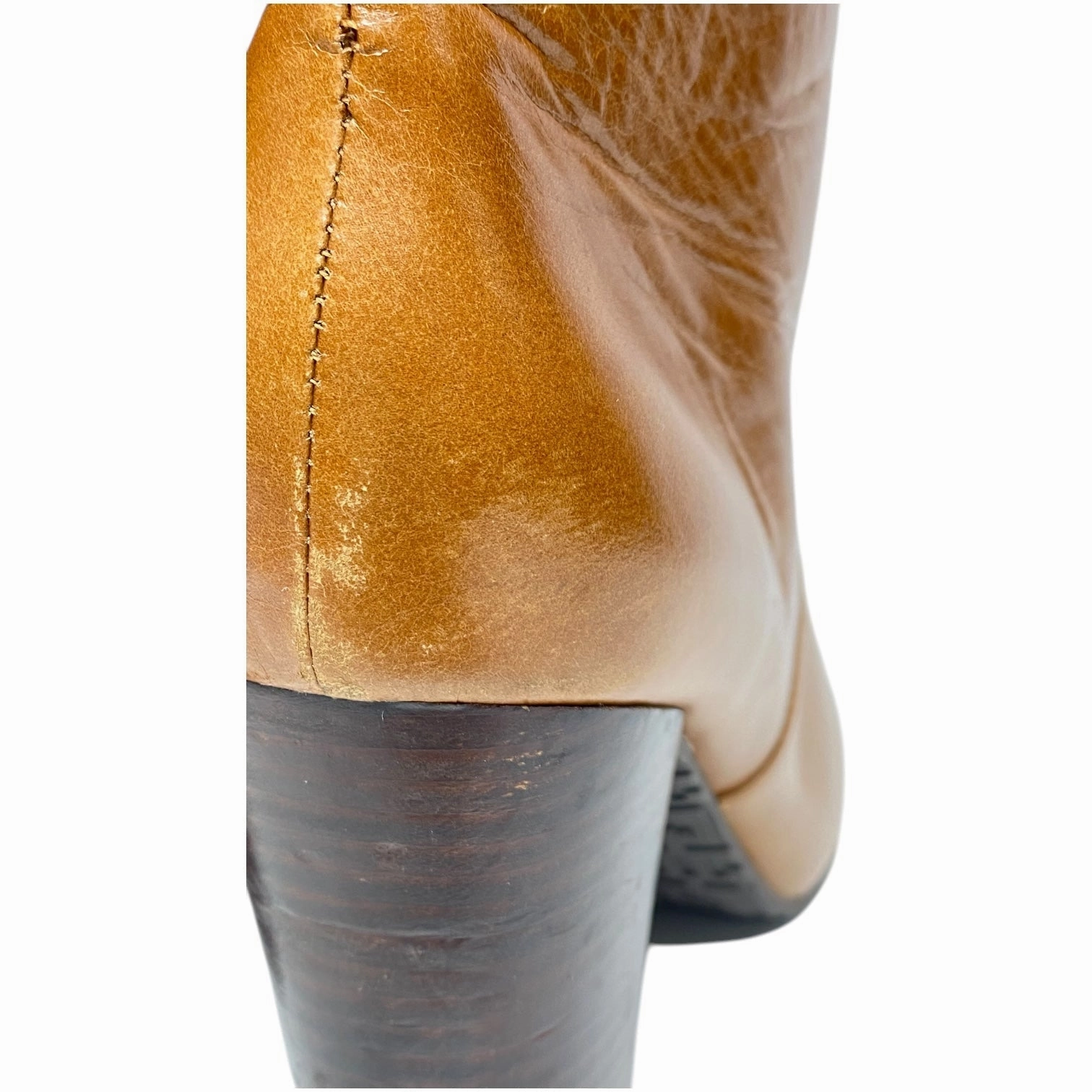 Boots Mid-calf Heels By Elaine Turner In Brown, Size: 8.5