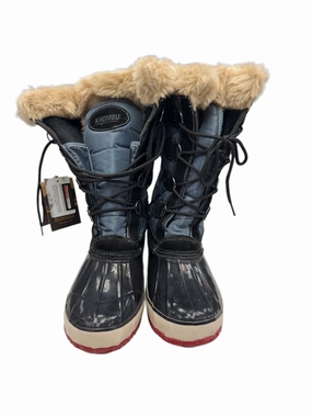 Boots Snow By Khombu In Black & Blue, Size: 10