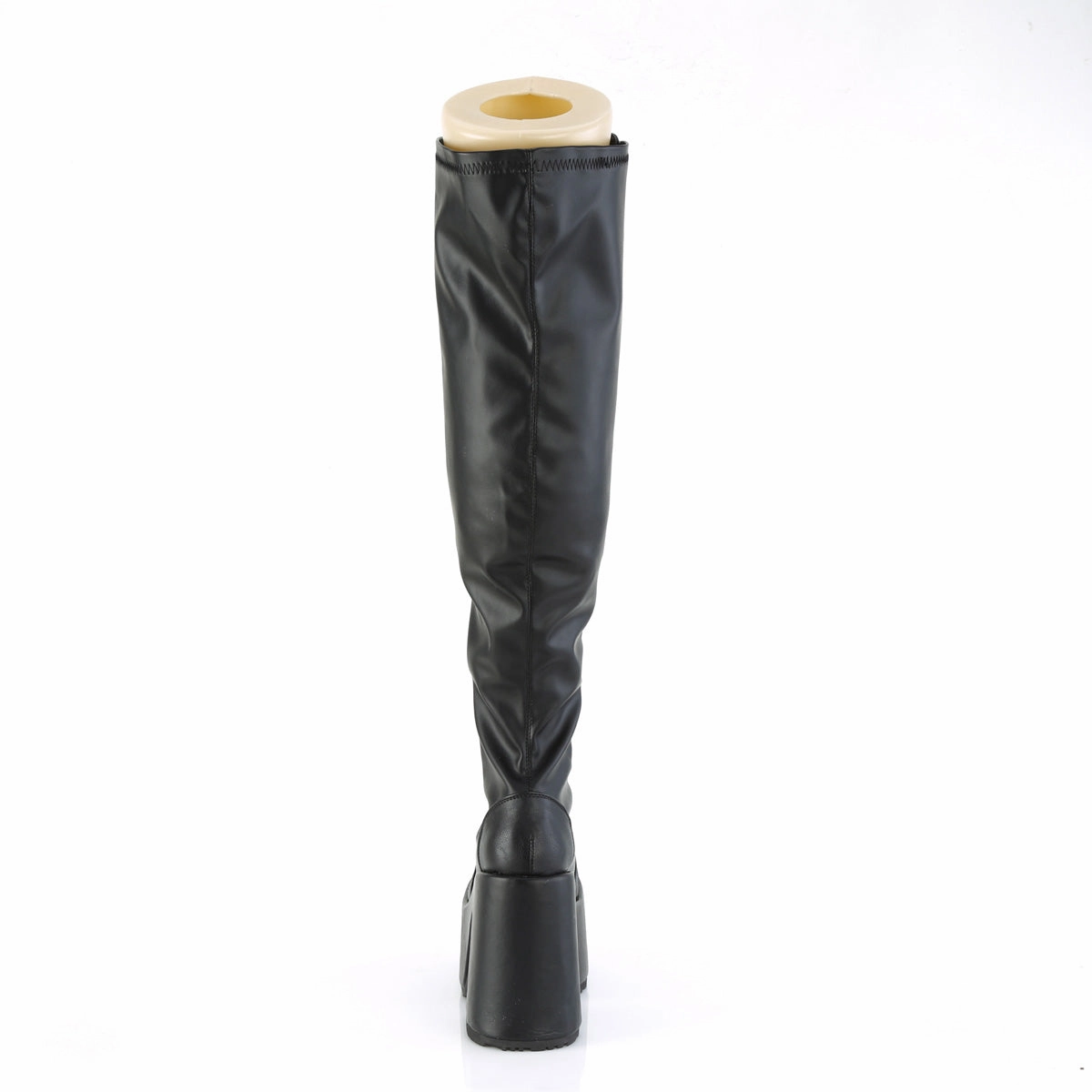 CAMEL-300WC  Black Stretch Vegan Leather