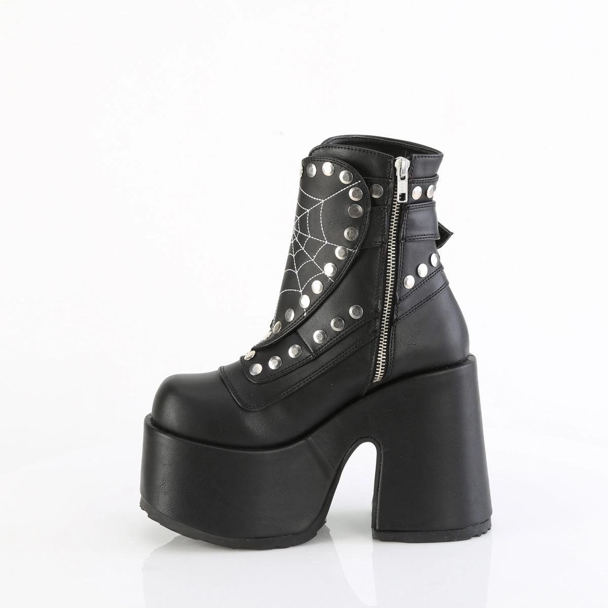 CAMEL-70  Black Vegan Leather