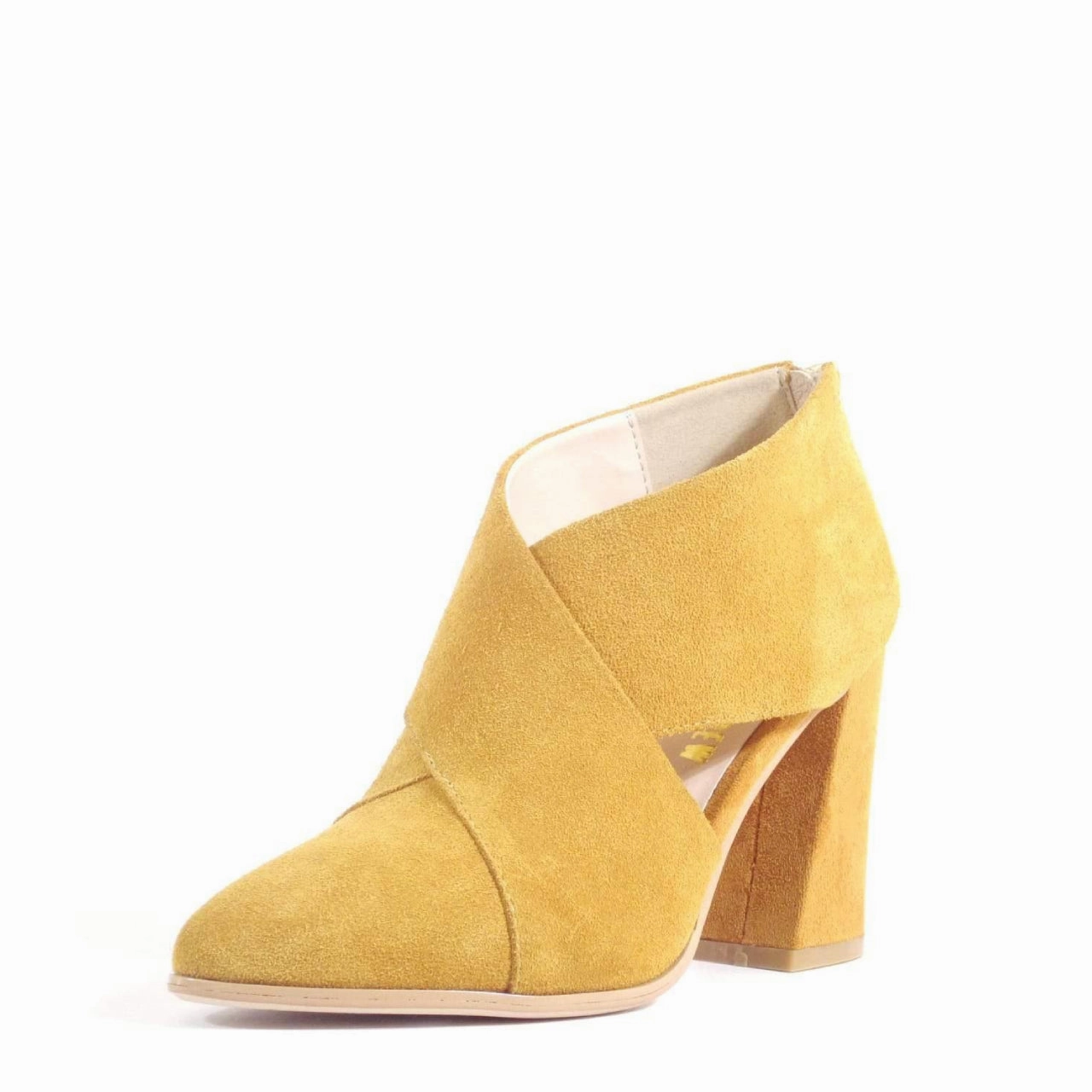 Christina Crossover Suede Booties