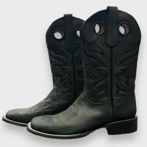 Circle G by Corral Mens Black Embroidery Pull Holes Boots - L6079