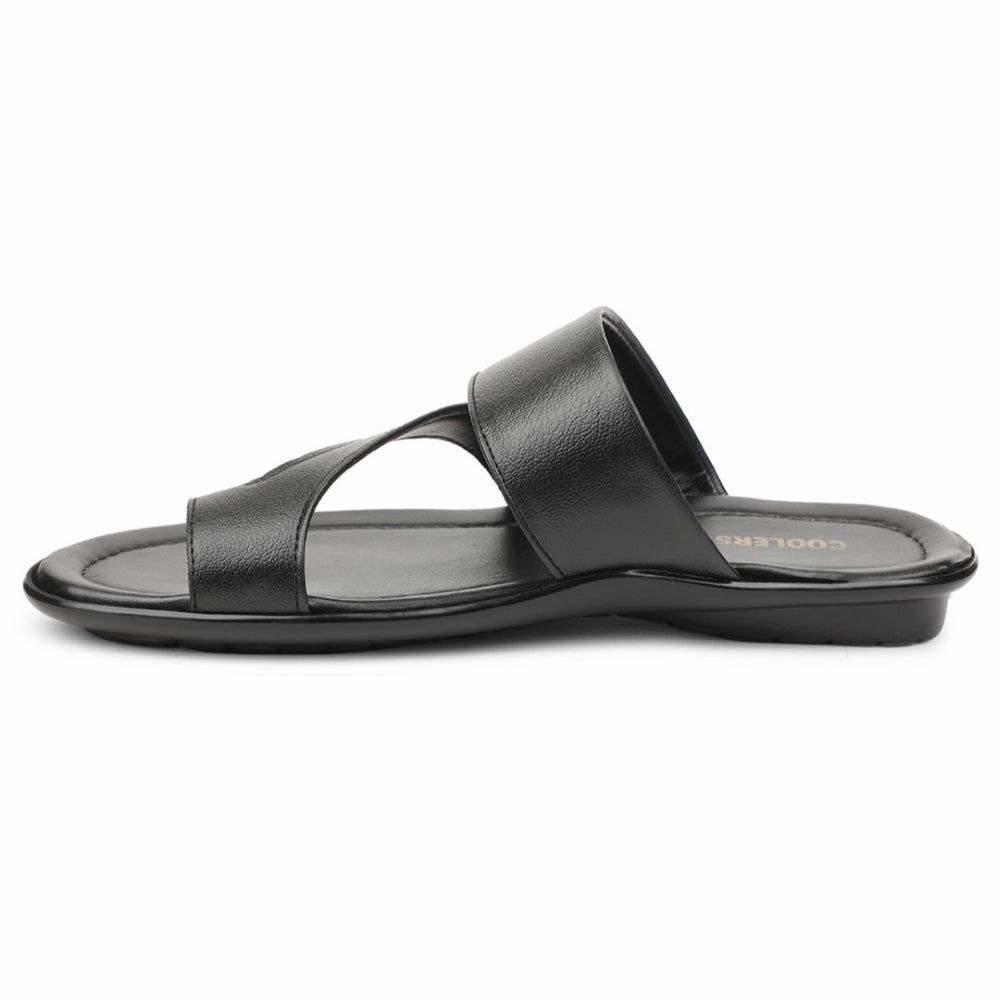 Coolers Black Casual Slipper For Men COOL99-701 By Liberty
