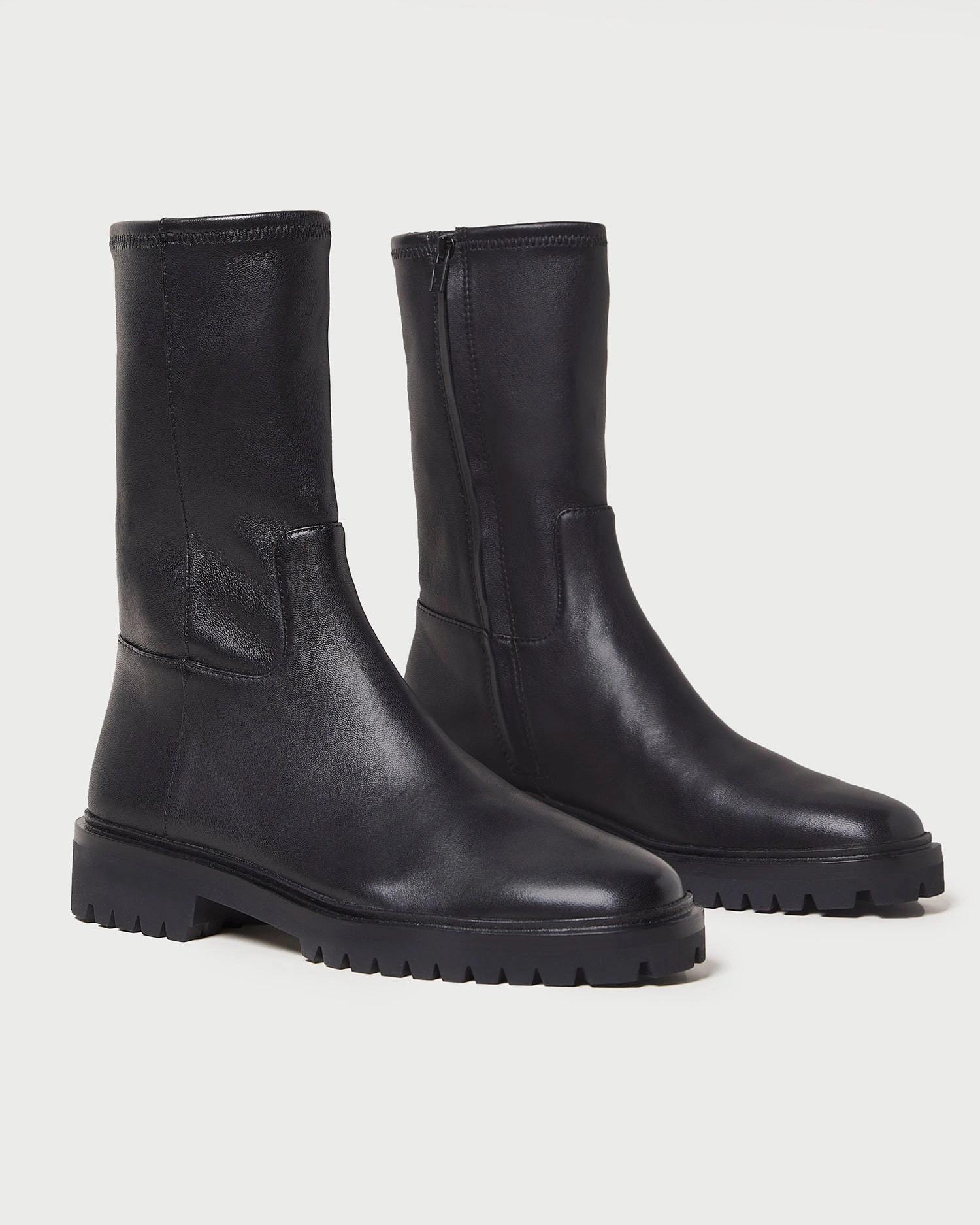 Danny Black Mid Lug Boot