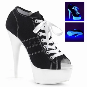 DELIGHT-600SK-01  Black Canvas/Neon White
