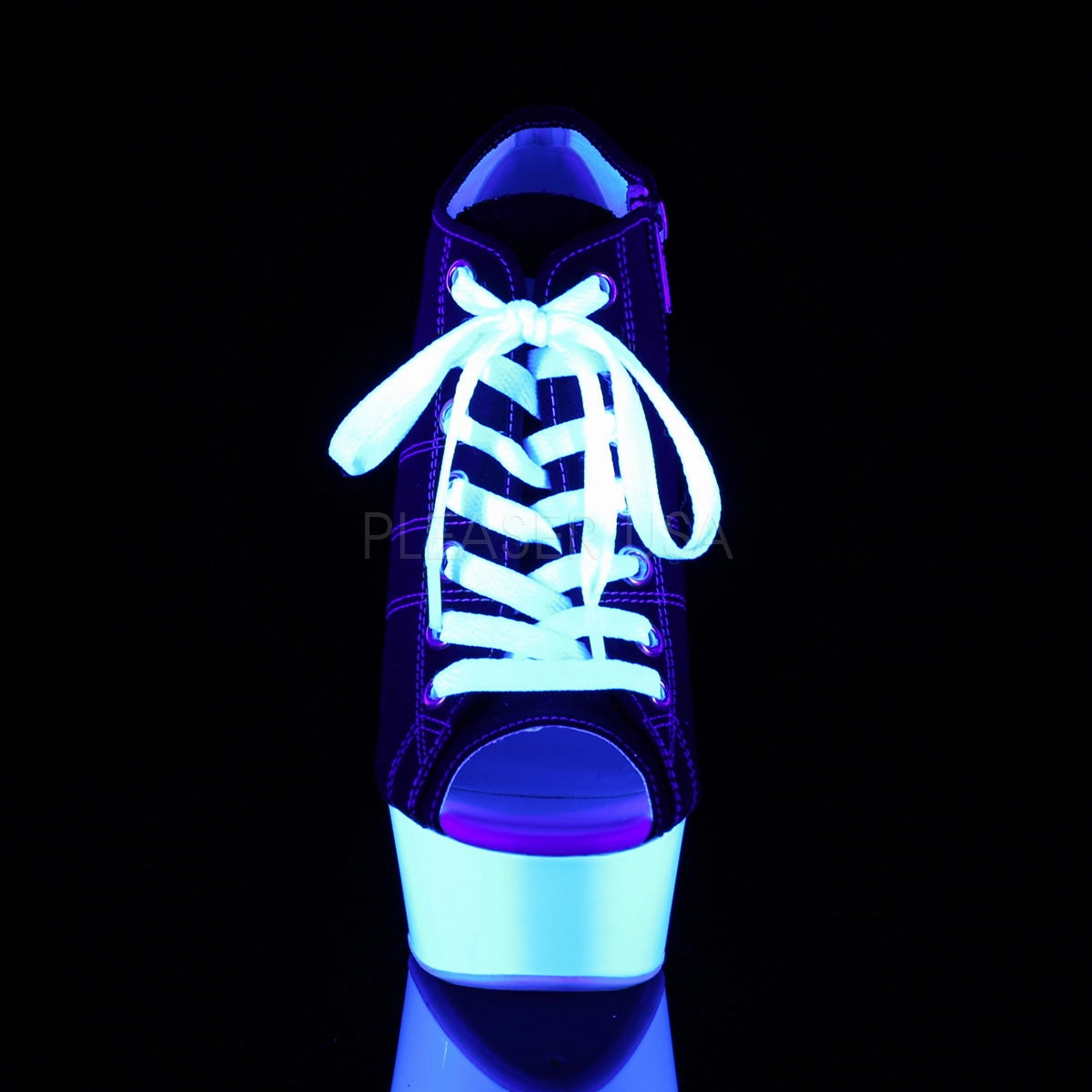 DELIGHT-600SK-01  Black Canvas/Neon White