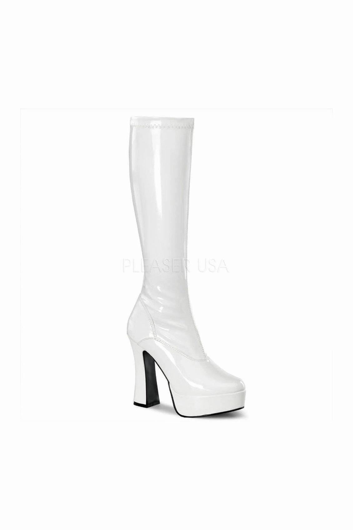ELECTRA-2000Z Platform Boot  | White Patent