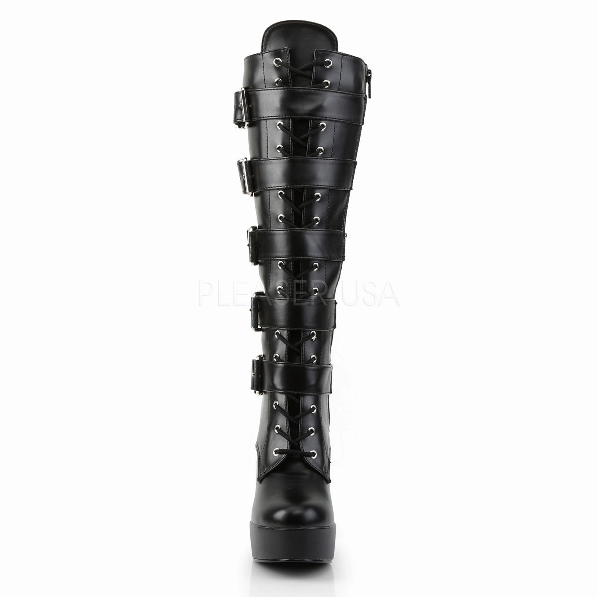 ELECTRA-2042  Black Faux Leather
